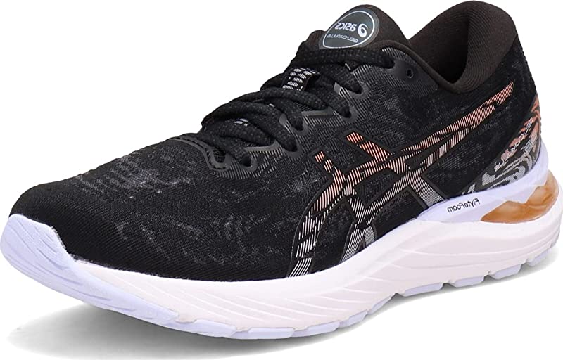 Tênis de corrida feminino ASICS Gel-Cumulus 23, preto, tamanho 6,5 B(M) EUA