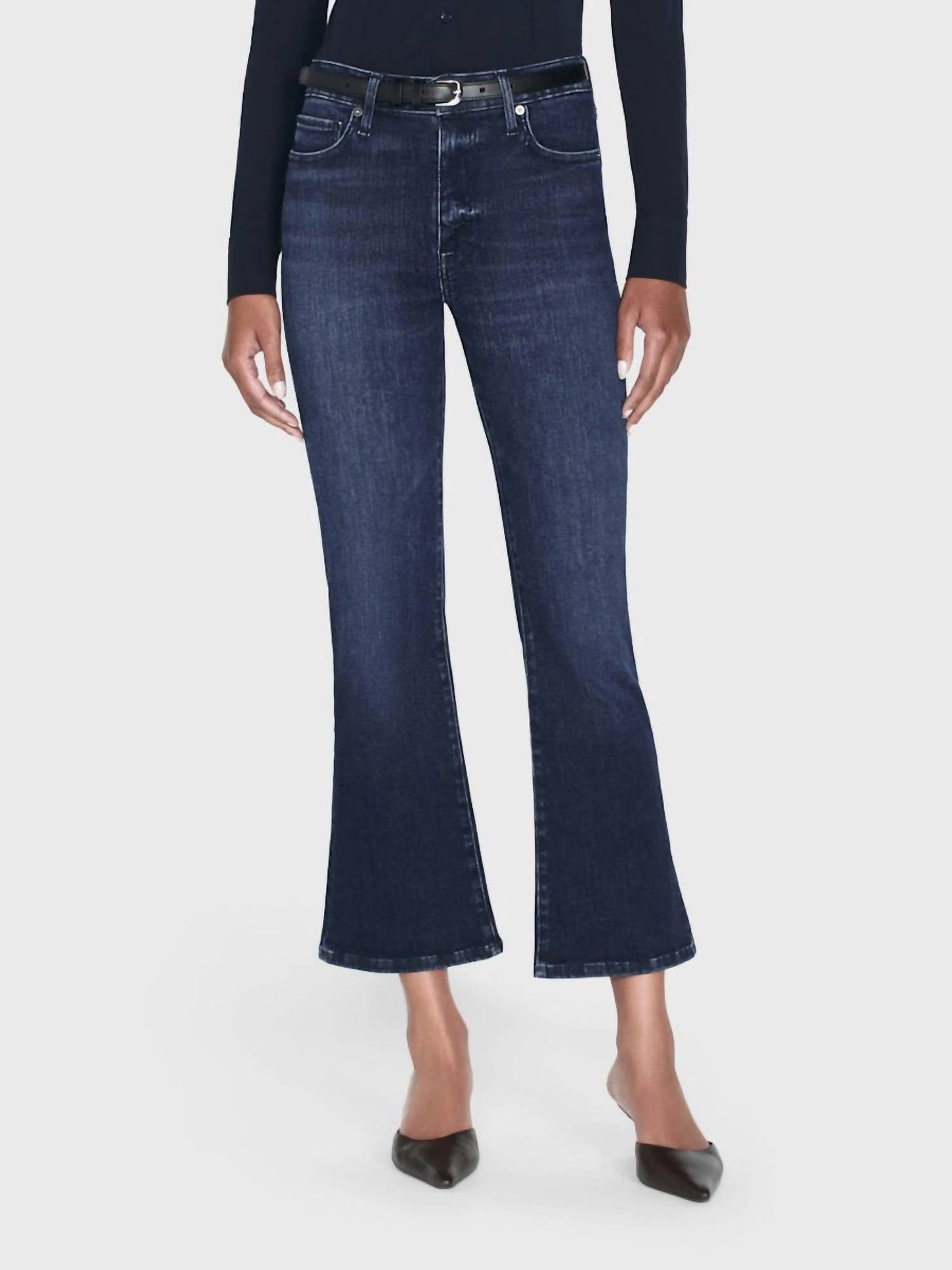 Frame - Le Crop High Rise Mini Boot Jeans