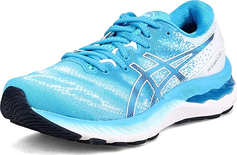 Tênis de corrida feminino ASICS Gel-Nimbus 23 Digital Blue, tamanho 6 B(M) EUA