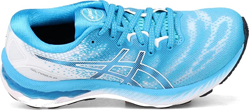 Tênis de corrida feminino ASICS Gel-Nimbus 23 Digital Blue, tamanho 6 B(M) EUA