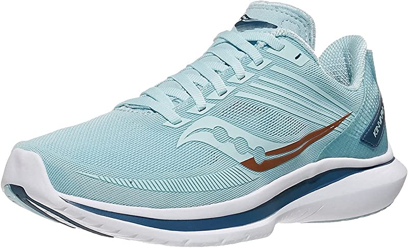 Tênis de corrida Saucony Kinvara 12 feminino Sky/Storm tamanho 10 B(M) EUA