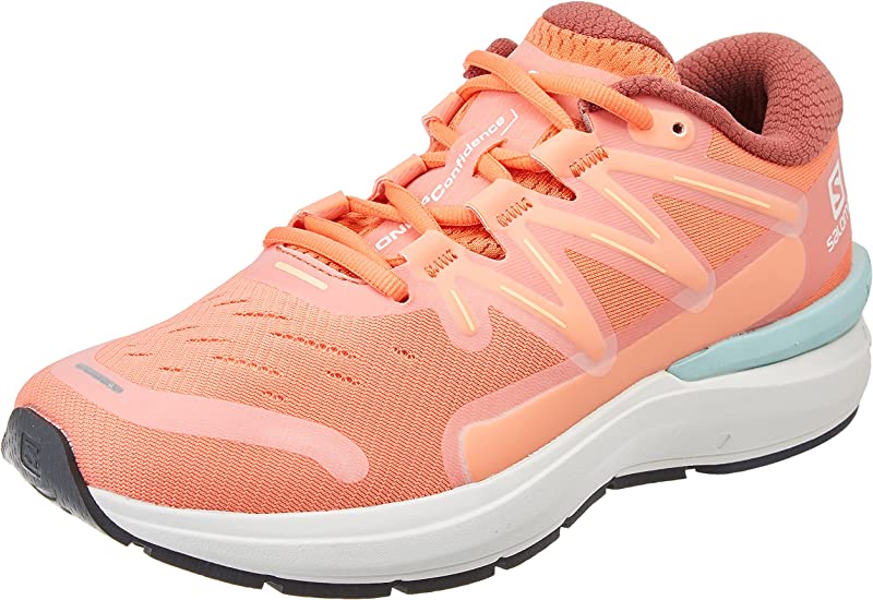 Tênis de corrida feminino Salomon Sonic 4 Confidence, branco, tamanho 6,5 B(M) EUA