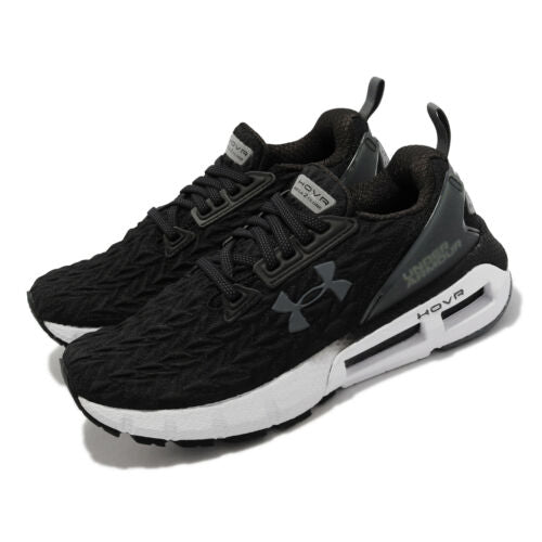 Tênis de corrida Under Armour HOVR Mega 2 Clone feminino, preto/branco, tamanho 11 B(M) EUA