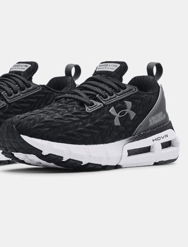 Tênis de corrida Under Armour HOVR Mega 2 Clone feminino, preto/branco, tamanho 11 B(M) EUA
