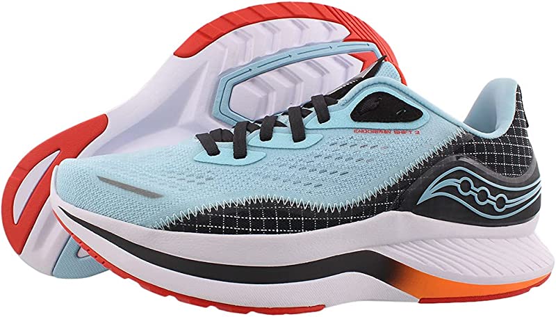 Tênis de corrida Saucony Endorphin Shift 2 feminino, tamanho Powder, 8,5 B(M) EUA