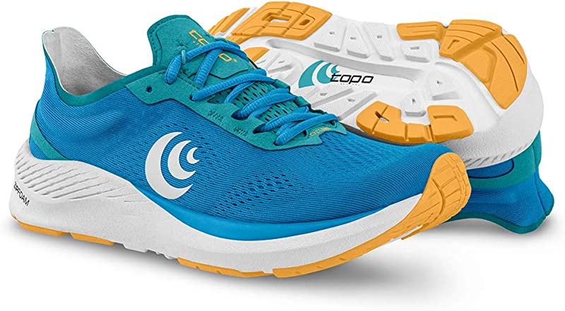 Tênis de corrida feminino Topo Athletic Cyclone Road amarelo tamanho 6 B(M) EUA