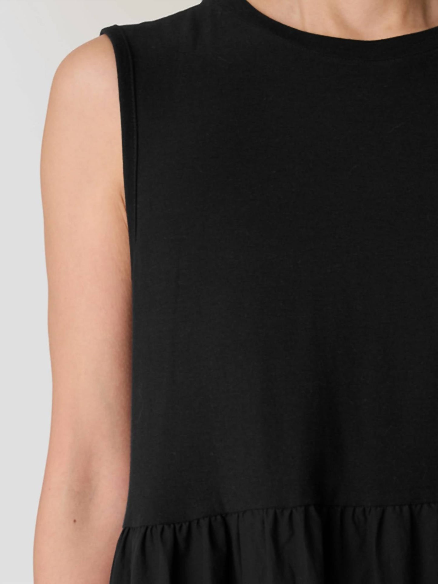 Eileen Fisher - Organic Cottton Poplin Round Neck Dress