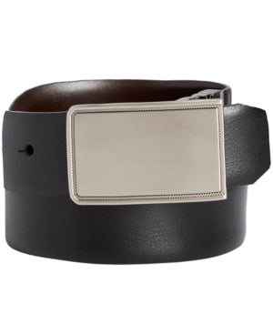 mens-black-pebble-grain-leather-dress-belt-by-perry-ellis-size-32