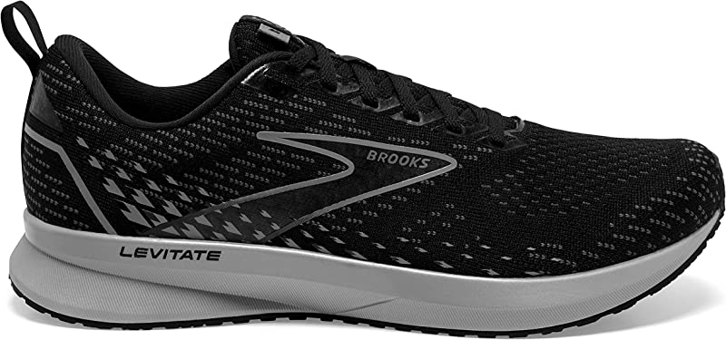 Tênis de corrida Brooks Levitate 5 masculino, cinza, tamanho 14 D(M) EUA