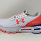 Tênis de corrida Under Armour HOVR Mega 2 Clone feminino, branco/rosa
