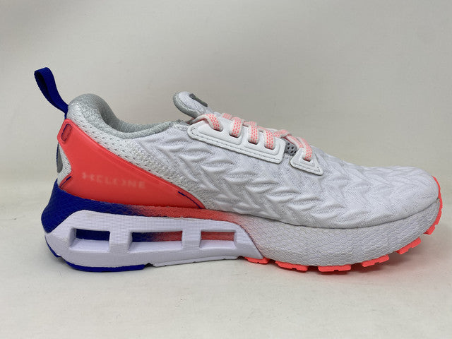 Tênis de corrida Under Armour HOVR Mega 2 Clone feminino, branco/rosa