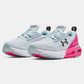 Tênis de corrida Under Armour HOVR Mega 2 Clone feminino, cinza, tamanho 7,5 B(M) EUA