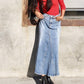 Artemis Vintage - Desiree Denim Maxi Skirt