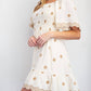 Easel - Floral Cottong Gauze Dress