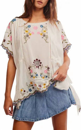 Free People - Top Bordado Danielle