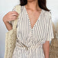 Lusana - Valerie Striped Romper