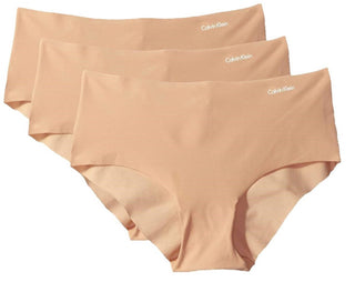 Calvin Klein - Pacote com 3 calcinhas hipster invisíveis femininas