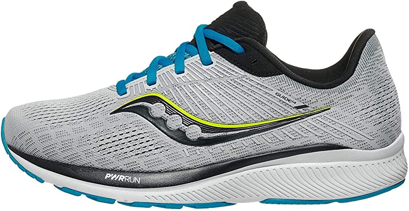 Tênis de corrida Saucony Guide 14 masculino, liga/cobalto, tamanho 9,5, 2E(W), EUA