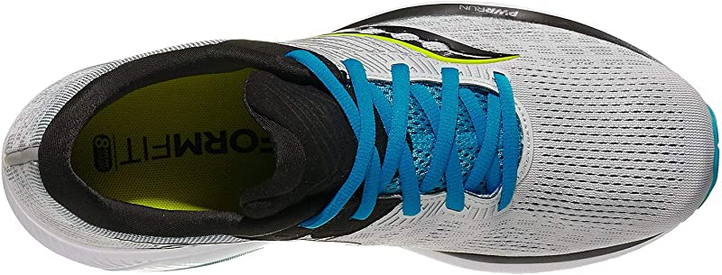 Tênis de corrida Saucony Guide 14 masculino, liga/cobalto, tamanho 9,5, 2E(W), EUA