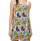 Fate - Linen Blend Scallop Edge Mini Dress