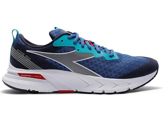 Tênis de corrida Diadora Mythos Blushield Volo masculino, azul, tamanho 12 D(M) EUA