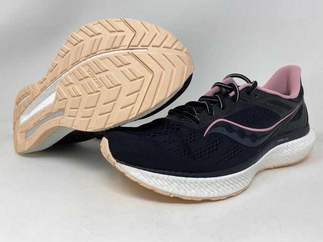 Tênis de corrida Saucony Hurricane 23 feminino, preto, tamanho 11,5 B(M) EUA