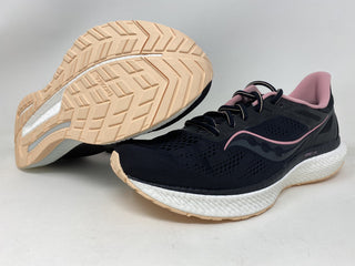Tênis de corrida Saucony Hurricane 23 feminino, preto, tamanho 11,5 B(M) EUA