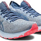 Tênis de corrida feminino ASICS Gel-Kayano 28 Mesh Knit Mist/Soft Sky