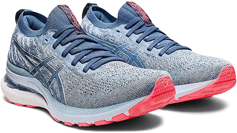 Tênis de corrida feminino ASICS Gel-Kayano 28 Mesh Knit Mist/Soft Sky