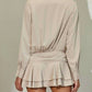 Edit By Nine - Tiered Ruffle Hem Shirt Dress