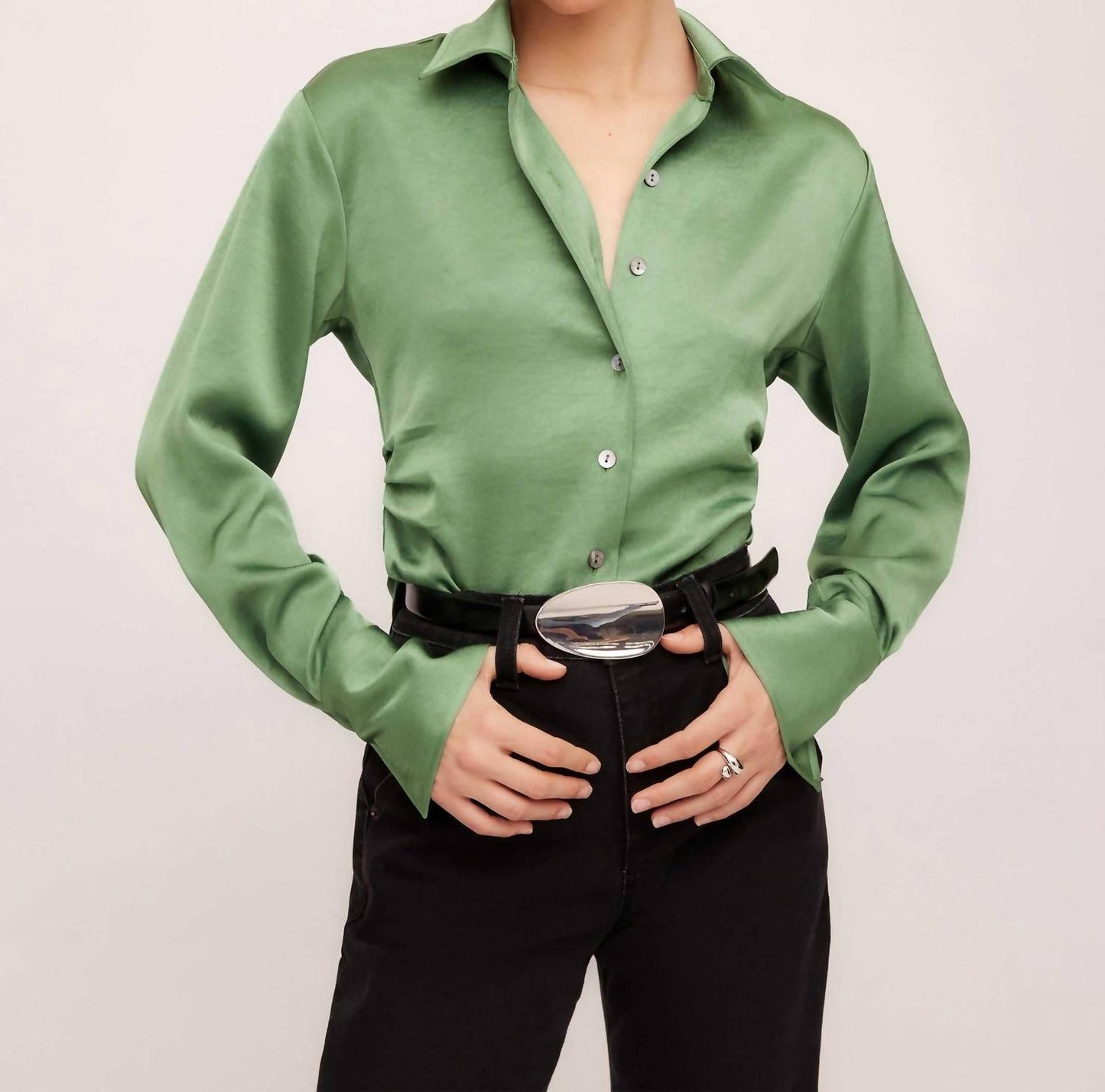 Fifteen Twenty - Tawnie Side-pleat Shirt