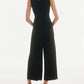 Joseph Ribkoff - Embellished Mesh Yoke Jumpsuit