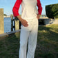 Bobi - Color Block Crew Neck Raglan Top