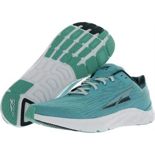 Tênis de corrida feminino Altra Rivera Road azul-petróleo/verde