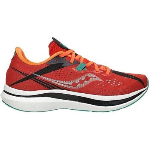Tênis de corrida Saucony Endorphin Pro 2 masculino, escarlate/preto, tamanho 10 D(M) EUA