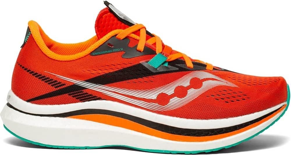 Tênis de corrida Saucony Endorphin Pro 2 masculino escarlate/preto