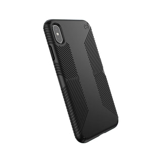 Capa Speck Presidio Grip projetada para impacto para iPhone Xs Max - Preto/Preto