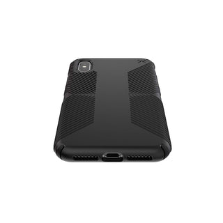 Capa Speck Presidio Grip projetada para impacto para iPhone Xs Max - Preto/Preto