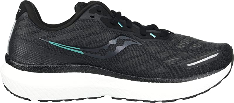 Tênis de corrida Saucony Triumph 19 feminino, preto, tamanho 9,5 B(M) EUA