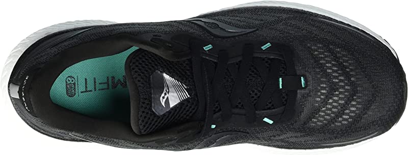 Tênis de corrida Saucony Triumph 19 feminino, preto, tamanho 9,5 B(M) EUA