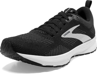 Tênis de corrida Brooks Revel 5 feminino, preto/metálico/branco