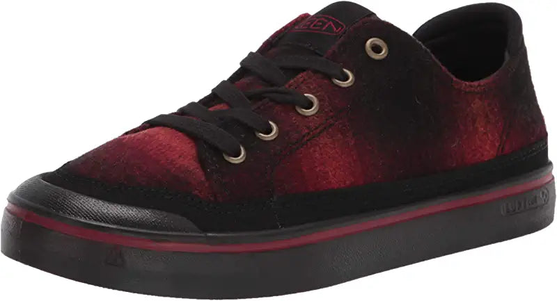 Tênis casual feminino KEEN Elsa 4, preto, tamanho 6,5 B(M) EUA