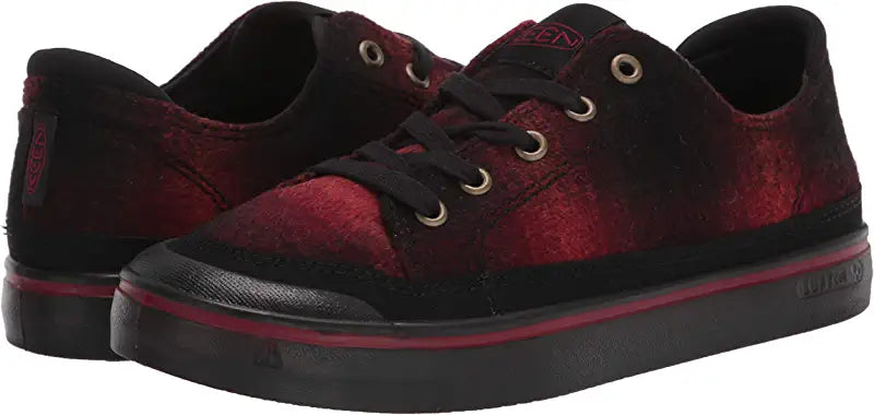 Tênis casual feminino KEEN Elsa 4, preto, tamanho 6,5 B(M) EUA