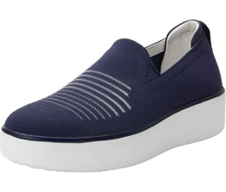 Tênis de caminhada feminino Alegria Mystiq Smart Peeps azul-marinho