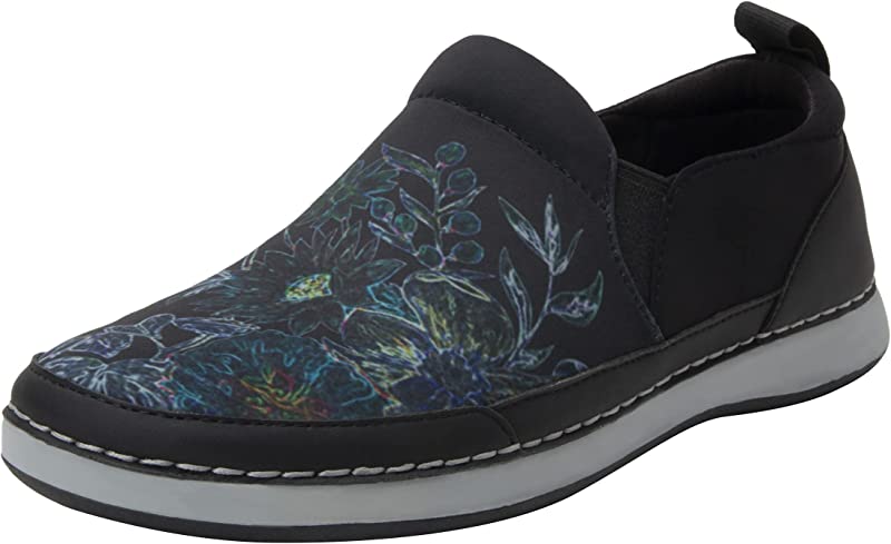 Sapatos femininos Alegria Alchemie Slip-On, pretos, tamanho 36 M, UE