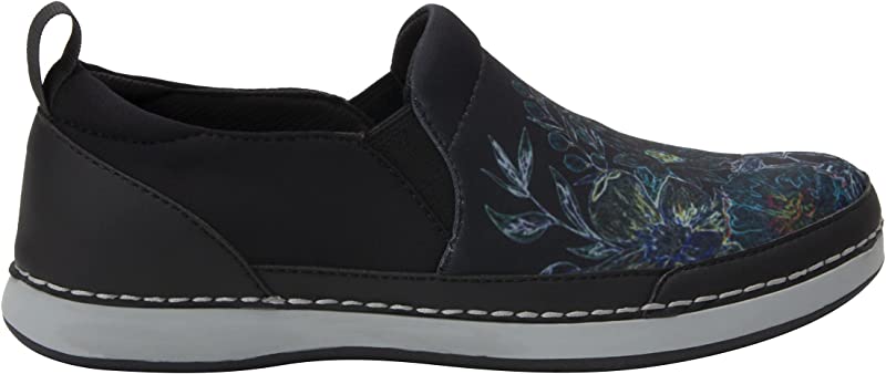Sapatos femininos Alegria Alchemie Slip-On, pretos, tamanho 36 M, UE