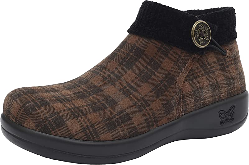 Botas de cano curto femininas Alegria Sitka Kickin It Couro Tamanho 36 M UE