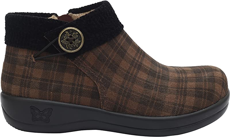 Botas de cano curto femininas Alegria Sitka Kickin It Couro Tamanho 36 M UE