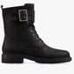 Botas de couro Clarks Orinoco 2 com cadarço femininas, pretas, tamanho 8,5 B(M) EUA