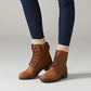 Botas de couro Clarks Orinoco 2 Lace para mulheres, marrom, Snuff